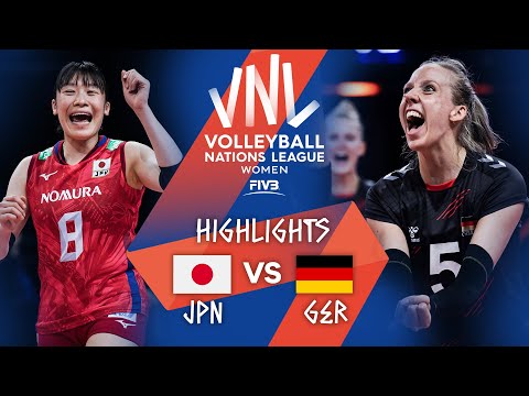 Japan vs. Germany - FIVB Volleyball Nations League - Women - Match Highlights, 19/06/2021