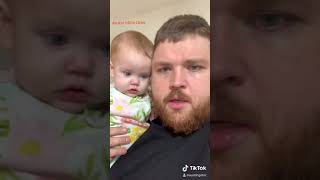 This baby doesn't like her dad to sit down but he comes up these ideas. Watch video