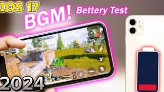 IPHONE 11,BGMI Battery drain test 2024!!How many hours can play?