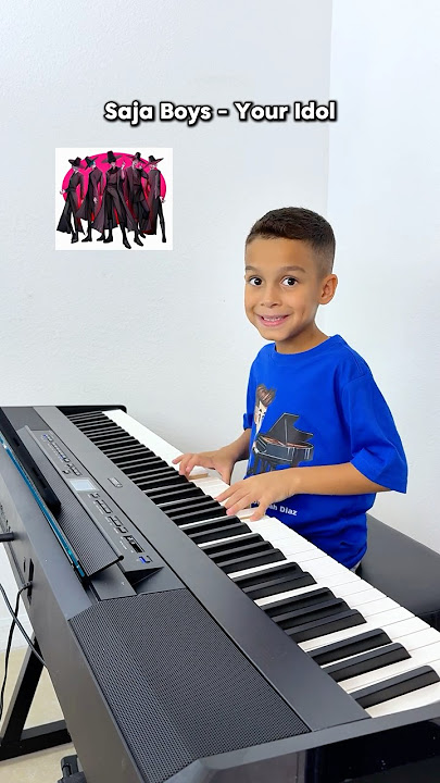 Your Idol - Saja Boys | KPop Demon Hunters | 🎹 7 Year Old Jelijah Diaz #piano #kpopdemonhunters #kid