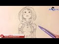 Uraraka Ochako Çizimi / Drawing - Boku no Hero Academia - "Kız Çizimi"