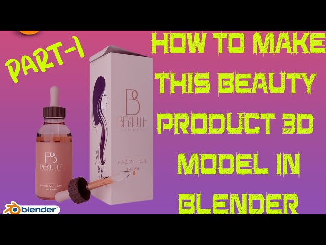 How to make beauty product 3d model in blender | Timelapse 3d modeling in Blender | 3d Graphics