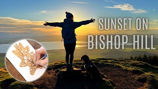 BISHOP HILL At Sunset | Perth & Kinross, Scotland | Painting Water Droplets in Watercolour | Ep43