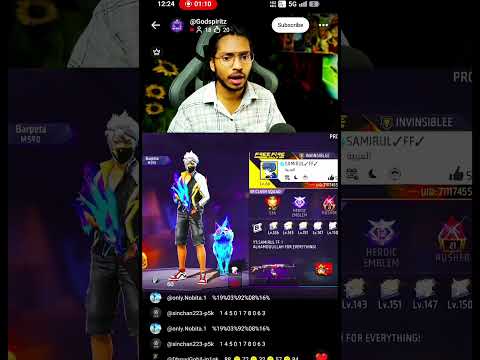 “GODSPIRIITZ FUNNY REACTION ON MY FF ID 😂🔥 #freefire #shorts