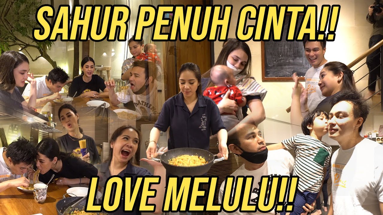 SEMUA SAHUR DI BAIM. RAFATHAR SAYANG KIANO. MAU ANGKAT ADIK!!