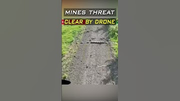 Russian Drone Effectively Clears Minefield with Explosive Charge #drones #mines  #army