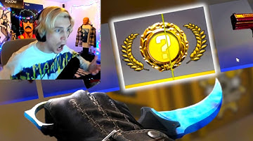 xQc Opening Karambit Case Hardened CSGO