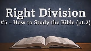 RD (5) - How to Study the Bible (pt.2)