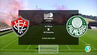 Vitória x Palmeiras ↱[ Campeonato Brasileiro Serie A 2026 ]↰ PES 2021 BMPES