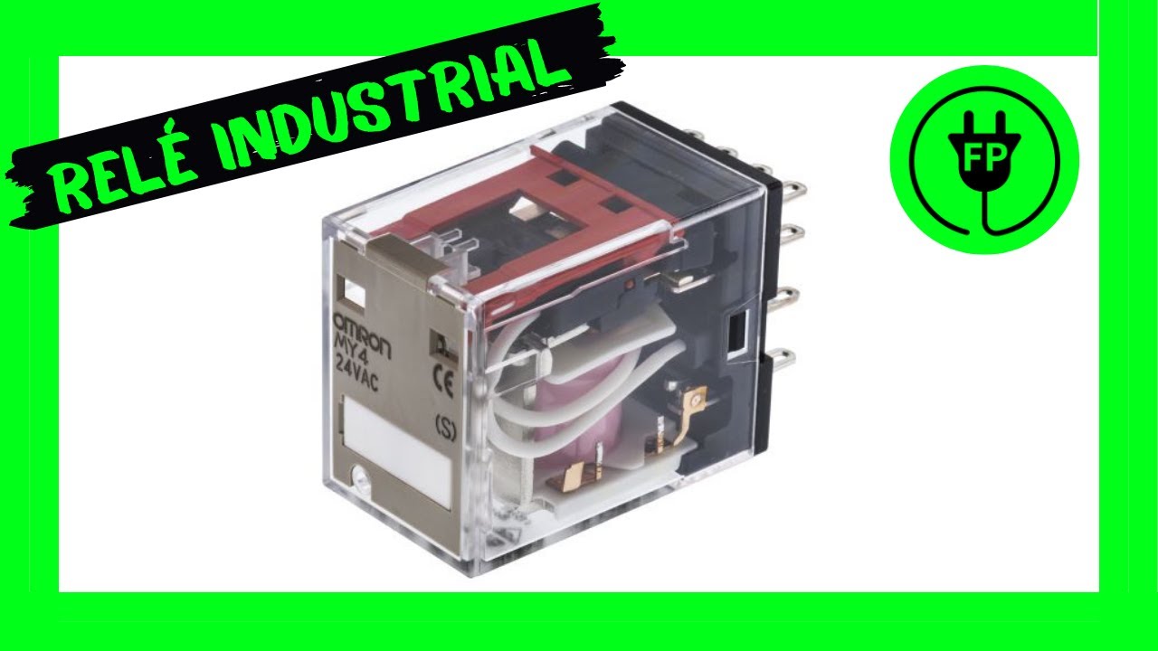 Relé industrial de miniatura de 4 contactos (bobina de 230 VAC)