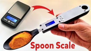 turn kitchen spoon to Digital Spoon Scale - how to make Digital Weight Scale