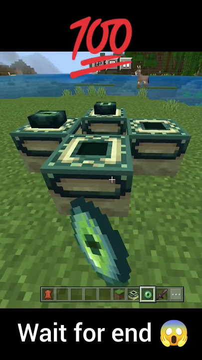 1 block portal Tik Tok hack  #trending #minecraft #ytshorts #gaming