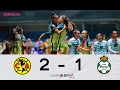 Resumen América 2 - 1 Santos  | LigaBBVAMXFemenil | Apertura 2021 J1