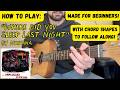 Where Did You Sleep Last Night by Nirvana — Easy Acoustic Guitar Tutorial (MTV Unplugged)