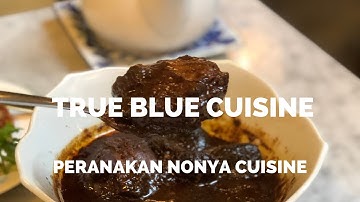 4K VIDEO OF TRUE BLUE CUISINE TRADITIONAL PERANAKAN NONYA CUISINE WHERE TO EAT IN SINGAPORE
