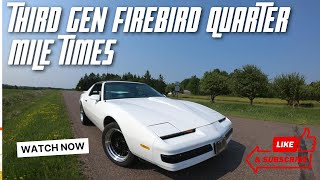 How Fast is a Stock Third Gen Firebird?