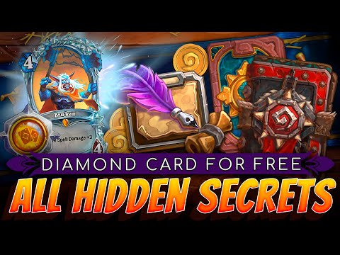 All Hidden Secrets of Rewards Tracks. How to get Diamond Bru'kan and All Hearthstone Cards For FREE?