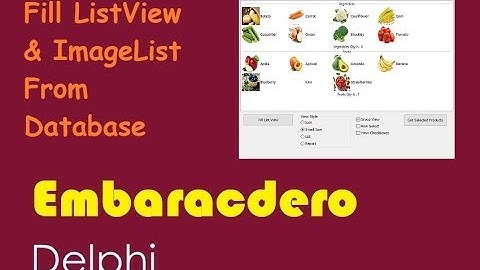 051-Fill ListView & ImageList From Database in Delphi تعبئة قائمة العرض وقائمة الصور من قاعدة بيانات