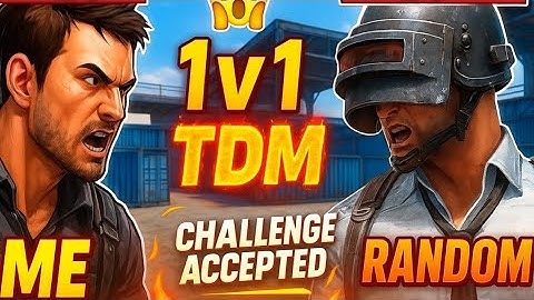 Random Called Me for M24 1v1Challenge | BGMI TDM 1v1 with Random Player | Unbelievable Ending 😱