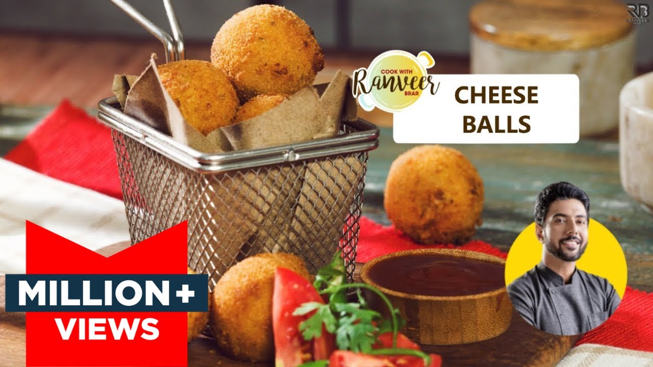 Crispy Cheese Balls (soft centre) | चीज़ बॉल्ज़ | Easy Snack-Cheese balls recipe | Chef Ranveer Brar