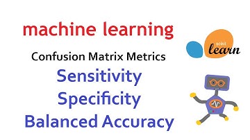 Sensitivity, Specificity, Balanced Accuracy | Confusion Matrix Metrics Part 6 | Machine Learning