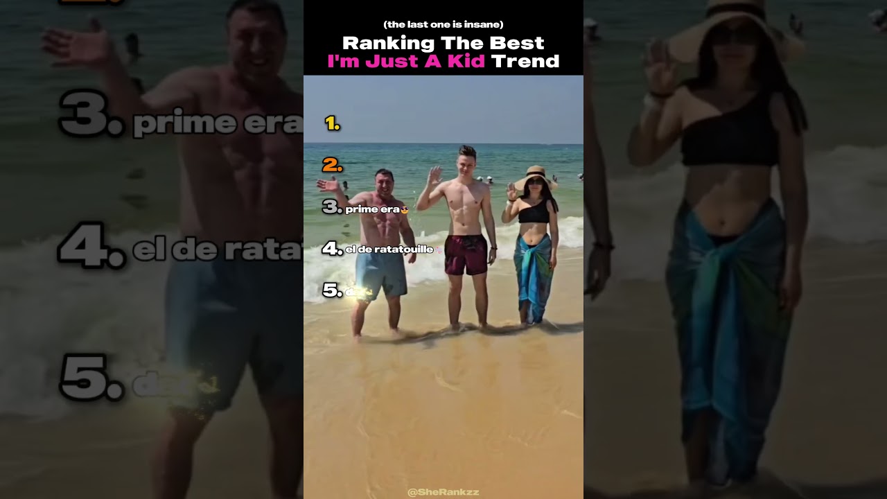 I Rank The Best I'm Just A Kid Trend #tiktoktrend #usa #shorts