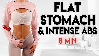 FLAT STOMACH & Intense Abs (get results) | 8 minute Workout screenshot 2