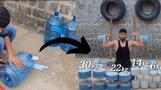 How to make dumbbells at home with cement