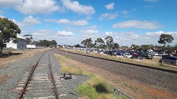 V/Line A Class Locomotive Departing Down Melton