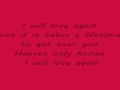 Lara Fabian - I will love again (with lyrics)