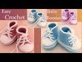 Zapatillas a Crochet para bebes paso a paso tejido tallermanualperu