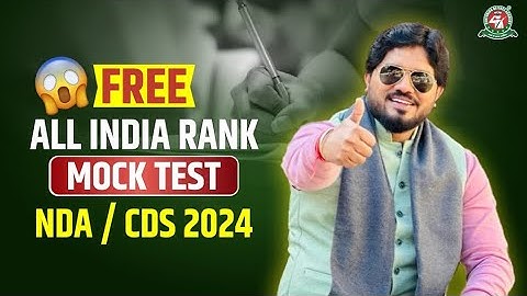 Centurion का FREE Mock Test For NDA & CDS 2024 Aspirants | ऐसा ही पेपर आएगा |Centurion Digital App