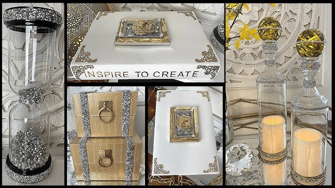 GLITZY GLAM, CHANEL INSPIRED, GLAM HOME DECOR DIY