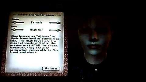 Oblivion Walkthrough with Commentary Part 1 - Character Creation