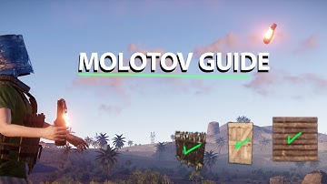 Rust - Molotov Wooden Raid Guide (Molotov Damage Vs Wooden door etc.)
