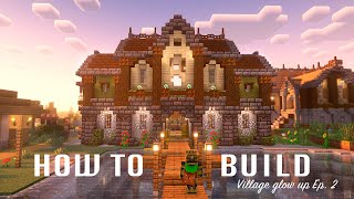Minecraft Medieval Storage House Tutorial | Village Glow Up EP 2