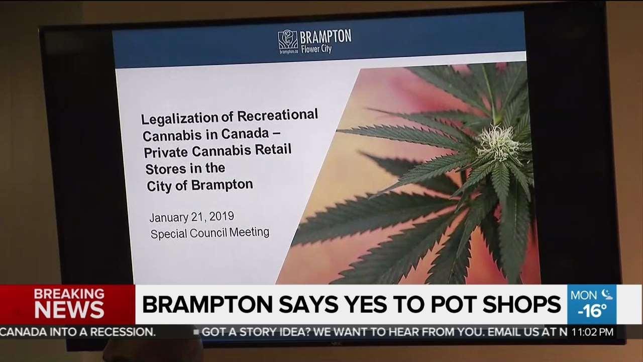 Brampton to allow retail cannabis stores