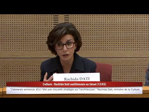 Rachida Dati ministre de la culture auditionne