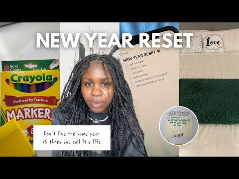 NEW YEAR RESET FOR 2025 💐 | glow up, deep cleaning, prayer board, new goals