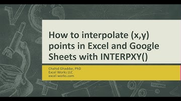 How to interpolate (x,y) data points in Excel and Google Sheets with INTERPXY()