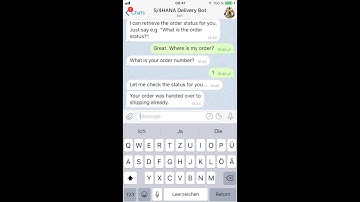 Chatbot which communicates with SAP S/4HANA Cloud