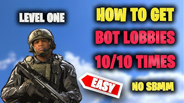 HOW TO GET BOT LOBBIES IN WARZONE
