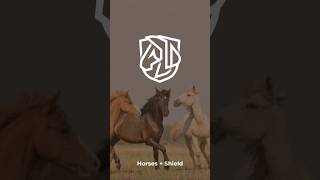 #horses #shield #logo #logodesign #logoground #belajardesainlogo #bikinlogo #america #europa #usa