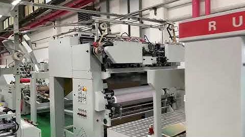square bottom paper bag machine with both twisted rope handle and flat handle and printer in Korea