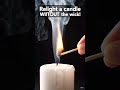 “Relight a Candle With SMOKE?! 🔥 Mind-Blowing Science Trick” #scienceshorts