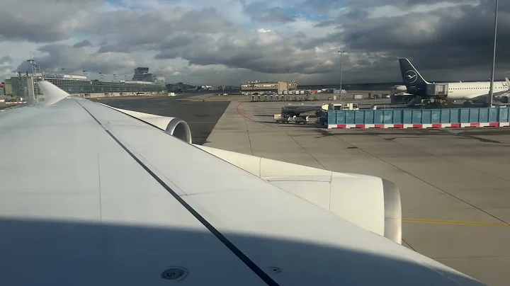 [4K] Lufthansa 747-400 Engine Startup & Pushback Frankfurt — FRA - IAD