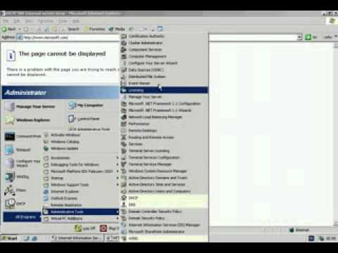Windows Server 2003   IIS Server Configuration