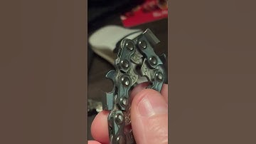 #shorts  difference between full chisel and semi chisel chainsaw chain #firewood #logger #chainsaw