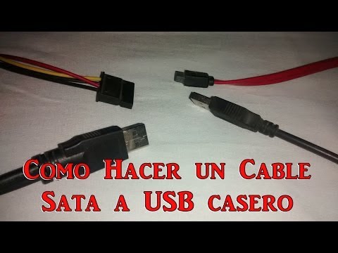 Cable o Adaptador de Corriente SATA a USB CASERO