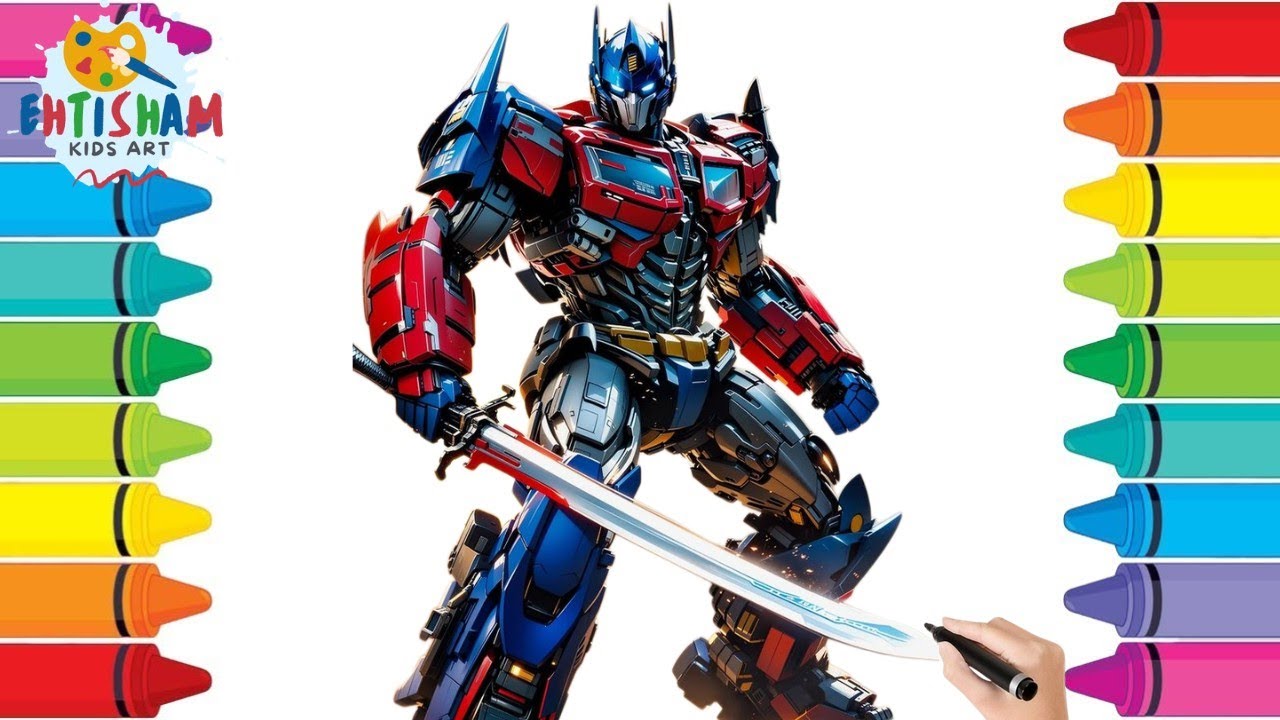 How to draw OPTIMUS PRIME |TRANSFORMERS | Sketch Tutorial | Step